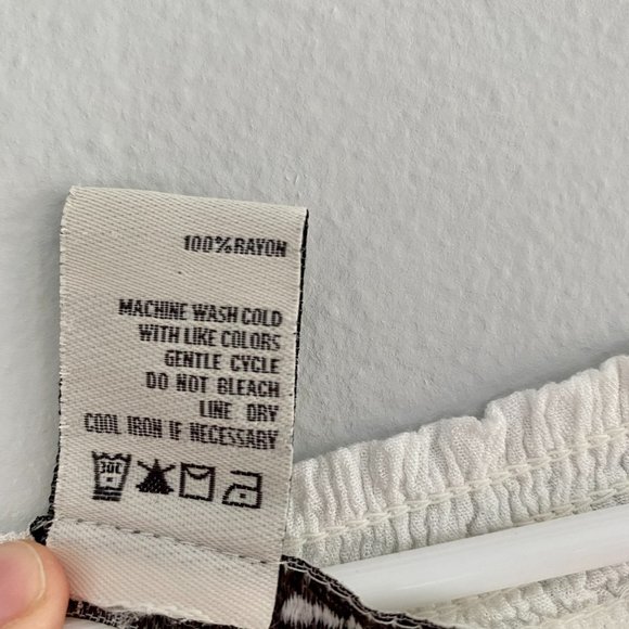 💜American Rag- White Teal Embroidered BOHO Top XL - Picture 10 of 12